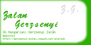 zalan gerzsenyi business card
